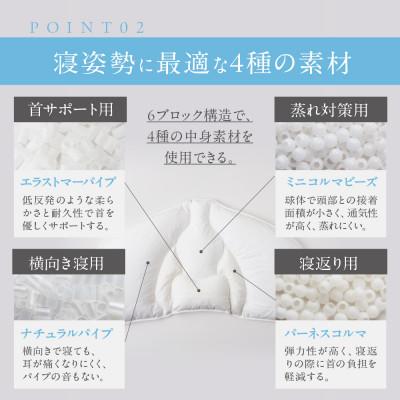 ふるさと納税 北名古屋市 枕 横向き ジムナストプラス 枕カバー セット 洗える 高さ調整 日本製 寝具 |  | 02
