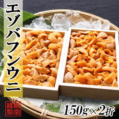 ふるさと納税 根室市 エゾバフンウニ(赤系)150g×2折[11月下旬以降発送] C-71026
