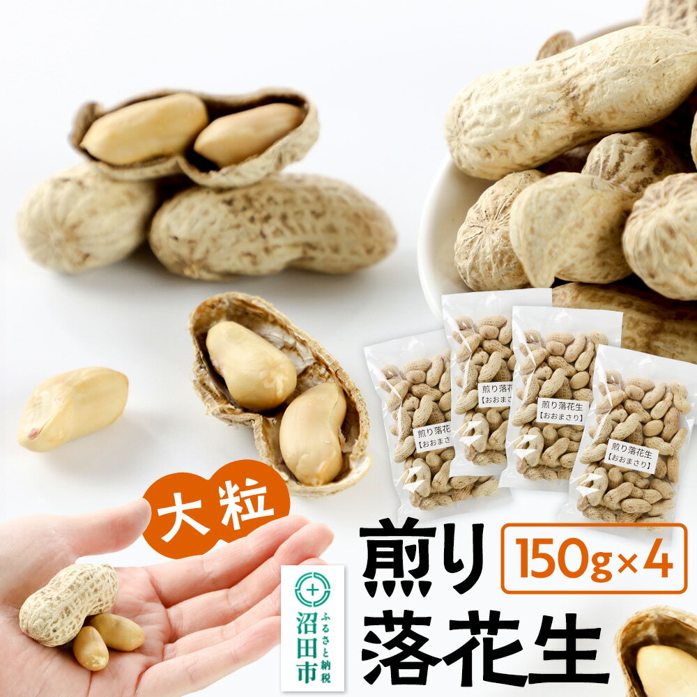 【ふるさと納税】煎り落花生「おおまさり」150g×4袋セット