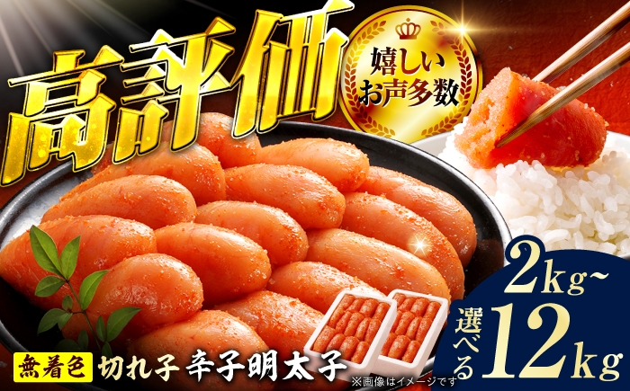 
            【選べる定期便】辛子明太子切れ子【無着色・二段仕込】1kg-12kg（1回：500g×2） 広川町 / 株式会社博多の味本舗 [AFBY043]
          