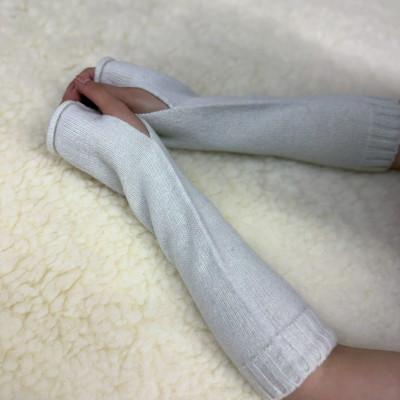 ふるさと納税 岡崎市 MELTY WOOL アームウォーマー(スノーホワイト) |  | 01