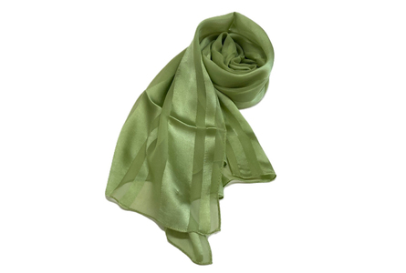 ウージ染めショールシルク100％～ストライプ～