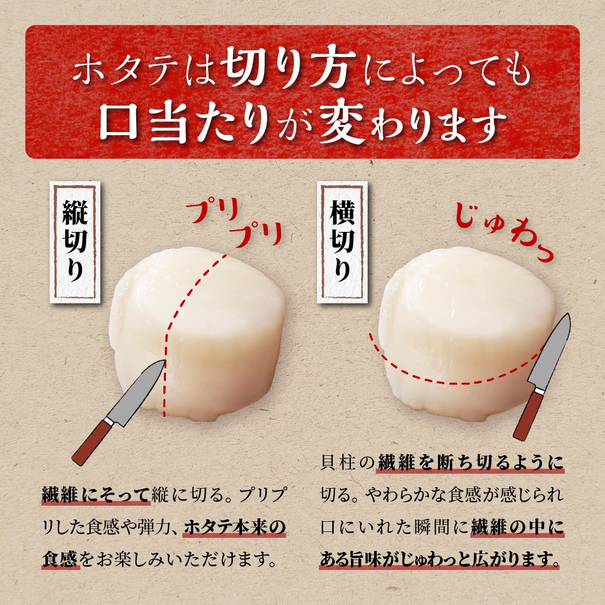 【数量限定】【訳あり】オホーツク産お刺身用ホタテ【1kg】※袋はファスナー付きだからとっても便利※_K021-0488