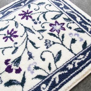 玄関マット モンテサラサ 50x80cm ネイビー 室内 洗える 日本製 ウィルトン織り すべり止め