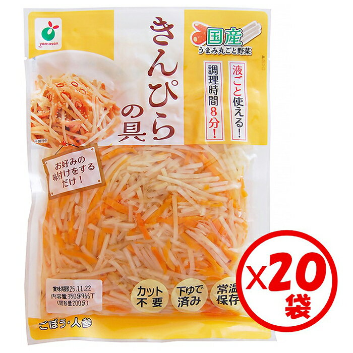 【ふるさと納税】「うまみ丸ごと野菜 国産きんぴらの具 200g」×20袋 ※離島への配送不可