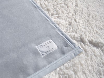 綿100% ベビー毛布(ダークグレー) 85×115cm 毛布の町泉大津市産 N-MM300 [3353] | ベビーブランケット ベビーブランケット