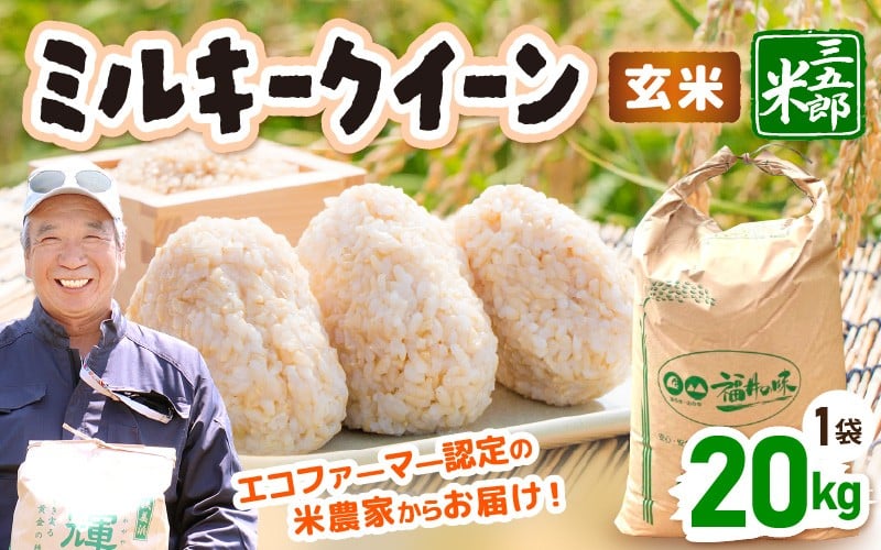 
            【先行予約】米 令和8年産 ミルキークイーン 20kg（玄米）【2026年9月中旬以降順次発送予定】【大容量 お米 コメ ブランド米 ミルキークイーン 玄米 】 [m76-d004]
          