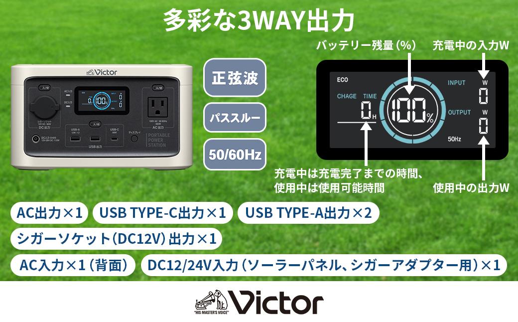 Victor ポータブル電源（容量256Wh） BN-RF250