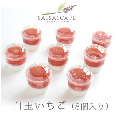 SAISAICAFEの白玉いちご(8個入り)【VA00760】【配送不可地域：離島】【1418474】