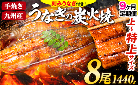 【9ヶ月定期便】国産 うまか鰻 特上サイズ 8尾 計1440g以上《お申込み翌月から発送(土日祝除く)》  |定期便 九州産 国産鰻 魚 魚介 加工品 人気 丑の日 うなぎ丑の日 国産うなぎ うなぎ訳あり 簡易包装 サイズ 不揃い 鰻蒲焼 うなぎ蒲焼 惣菜 ウナギ 刻みうなぎ  刻み鰻 お土産 贈り物 贈答 ギフト 内祝い 小分け 簡単料理 簡単調理 お取り寄せ  FN-SupportProject FN-SupportProject FN-Limited