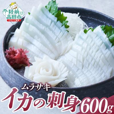 ふるさと納税 陸前高田市 【スライス済】 国産ムラサキイカスライス 120g(20枚)×5パック 冷凍 小分け 刺身