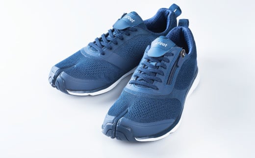 足袋シューズ「Lafeet」VL07・ネイビー【25.0cm】【足袋シューズ 足袋 シューズ 靴くつ クツ スポーティー スタイル 岡山県 倉敷市 おすすめ 人気 】
