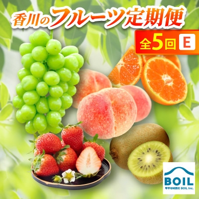 
                  ＜発送月固定定期便＞香川のフルーツ(5E)全5回【4083558】
                