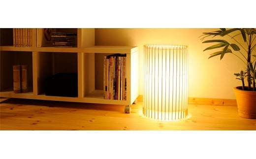 【日吉屋】自立式スタンド照明 和紙の色（蜜柑色）