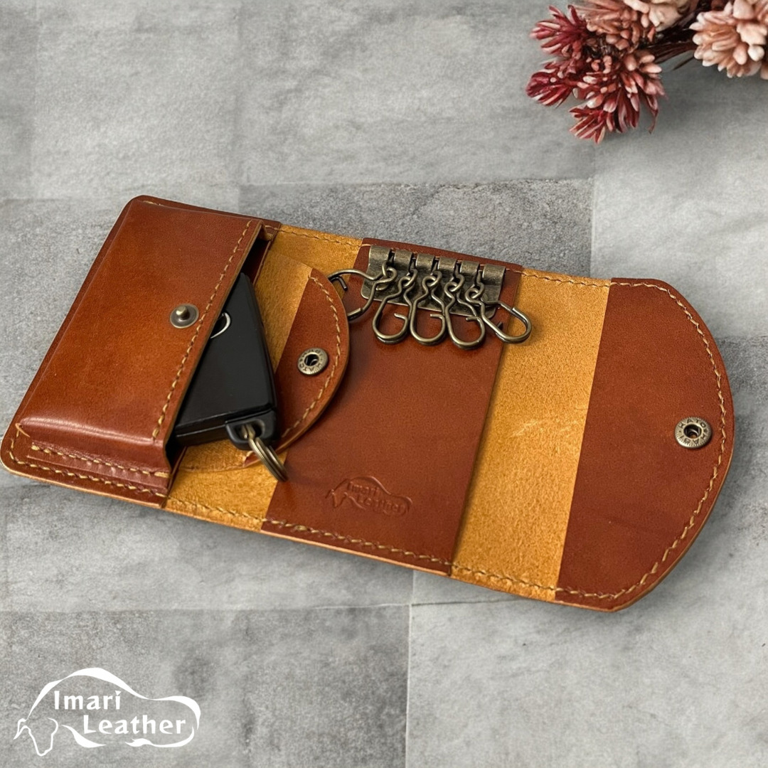 人気NO.1【伊万里レザー】キーケース【職人手縫い】 N228_イメージ2