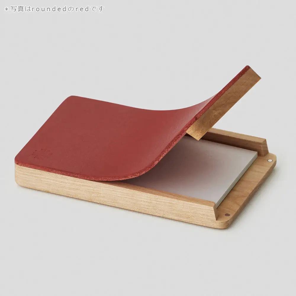 Flap card case -  sharp　blue/SASAKI【旭川クラフト(木製品/名刺入れ)】フラップカードケース / ササキ工芸_03269