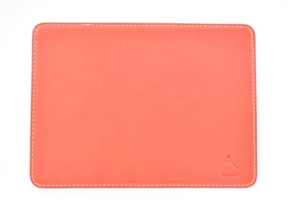 【minca】栃木レザーの本革マウスパッド  職人による手磨き/Mouse pad 01/レッド　780【雑貨 日用品 人気 おすすめ 送料無料】