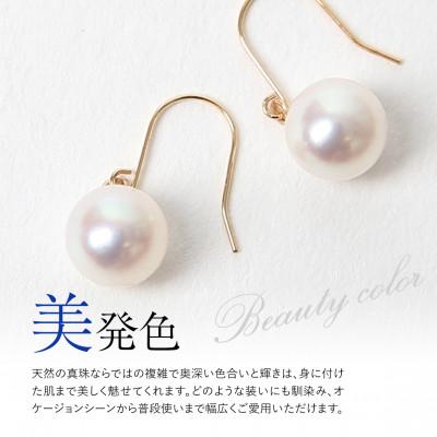 ふるさと納税 長崎市 あこや真珠 7.5-8.0mm 保証書付 フックピアス K18 パール |  | 01