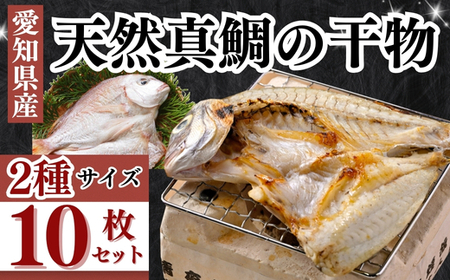 岬だより 大人気 天然真鯛の干物 10枚セット 中・大サイズ 混合
