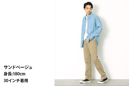 EDWIN インターナショナルベーシック 403 フレックス ふつうのストレートパンツ MENS【36インチ・サンドベージュ】E403F-14-36