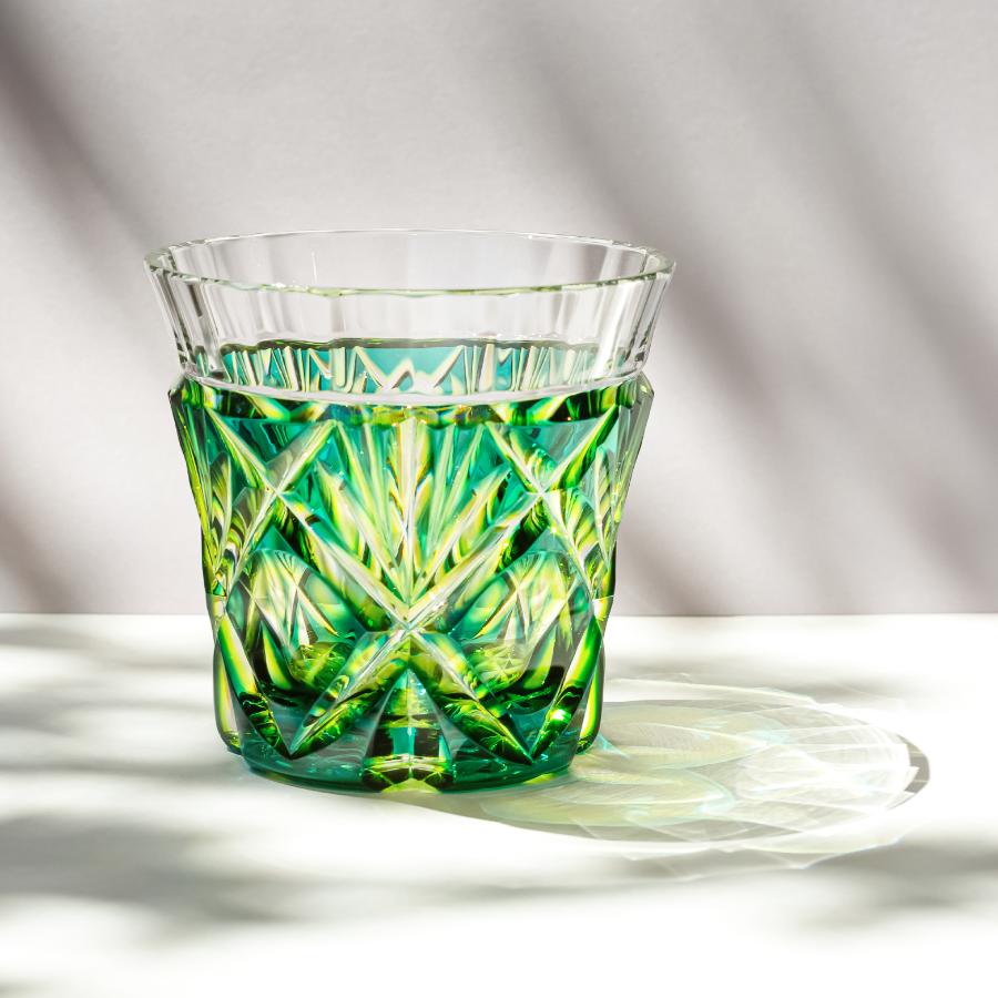 ＜島津薩摩切子＞二色冷酒杯