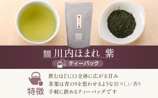 2種ティーパックセット 煎茶（川内ほまれ 紫）・玉露 計24パック