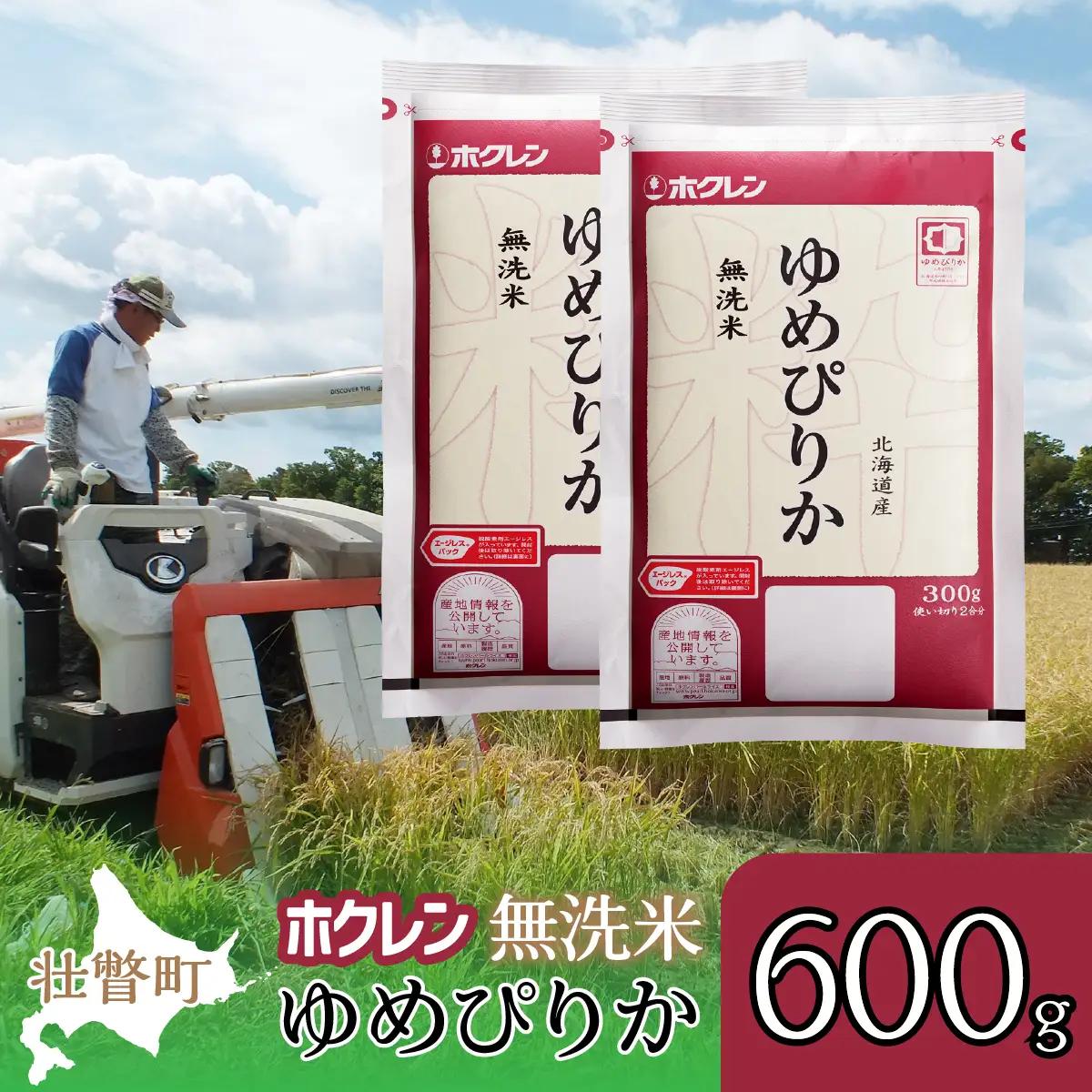 【令和7年産米】（無洗米600g）ホクレンゆめぴりか SBTD152