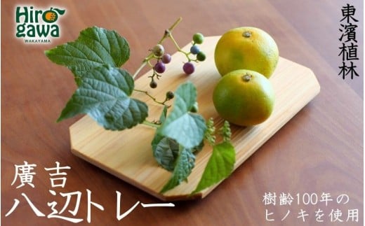廣吉八辺トレー　中 / ヒノキ 【ths926-hachi-m】