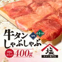 【ふるさと納税】 牛タン しゃぶしゃぶ 4人前 200g 2パック 400g スライス 牛肉 冷凍 沼津