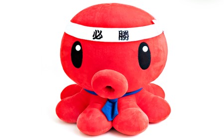 必勝パパたこ特大ぬいぐるみ（50cm) 雑貨 日用品 キャラクター タコ 