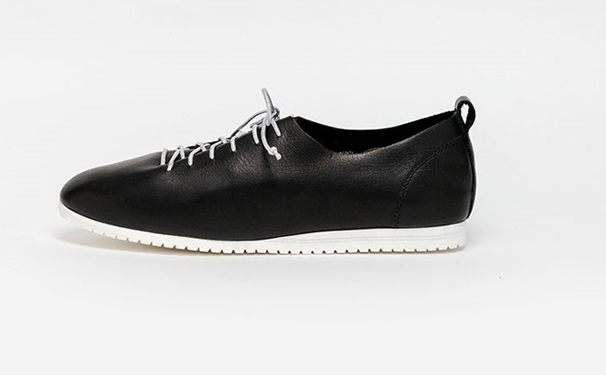 ソフトレザーシューズ　ブラック　24.0cm