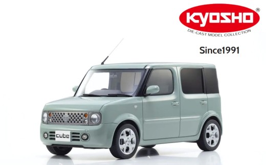 【ミニカー】 京商 サムライ 1/18 日産 キューブ (アクアミント) 【KSR18060AM】 / NISSAN ニッサン ミニカー ミニチュアカー プレゼント 贈り物 KYOSHO 神奈川県 厚木市 京商株式会社 KYM002 