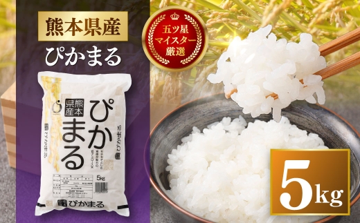 令和7年産 熊本県産 お米 5kg （ ぴかまる ） お米 米 こめ コメ 白米 白飯 飯 ご飯 おにぎり ブランド米 ブランド 国産 食味 粘り 甘み 【 2026年8月下旬まで発送予定 】
