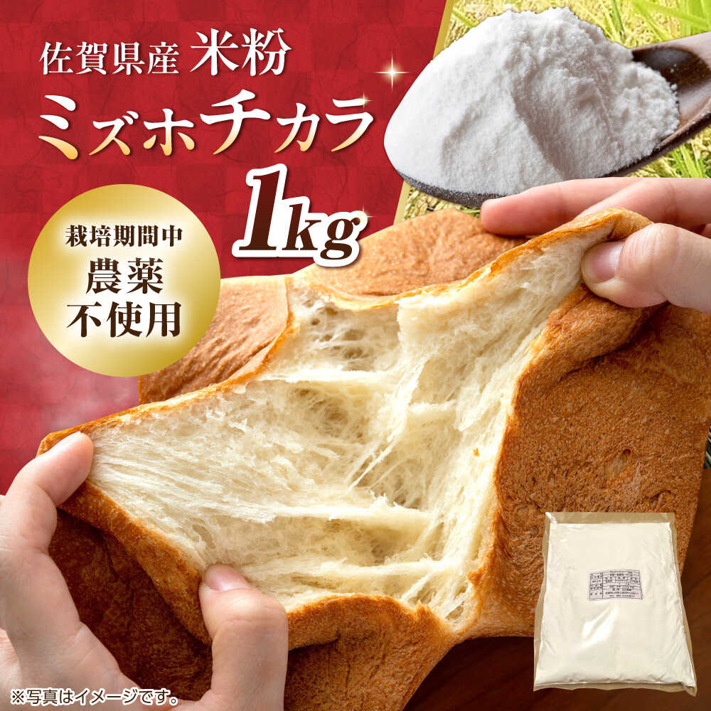 【ふるさと納税】【先行予約】栽培期間中 農薬・化学肥料不使用 ミズホチカラ 米粉1kg /鶴ノ原北川農園[UDL030]