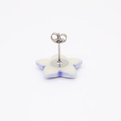 ふるさと納税 瑞浪市 【美濃焼】ききょうピアス(青色) |  | 01