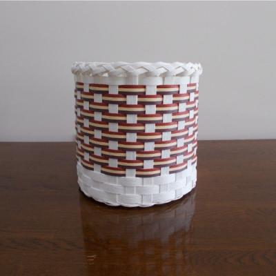 ふるさと納税 紋別市 手作りのカゴ 3点セット(白&レンガ) |  | 03