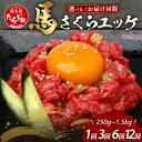 【ふるさと納税】《配送回数が選べる》熊本県 馬さくらユッケ 250g（50g×5） 1回 ・ 3回 ・ 6回・12回 馬刺し 本場 熊本 馬さし 小分け ユッケ 冷凍 真空 熊本 肥育 ヘルシー 赤身 肉 高栄養 肉 041-0150