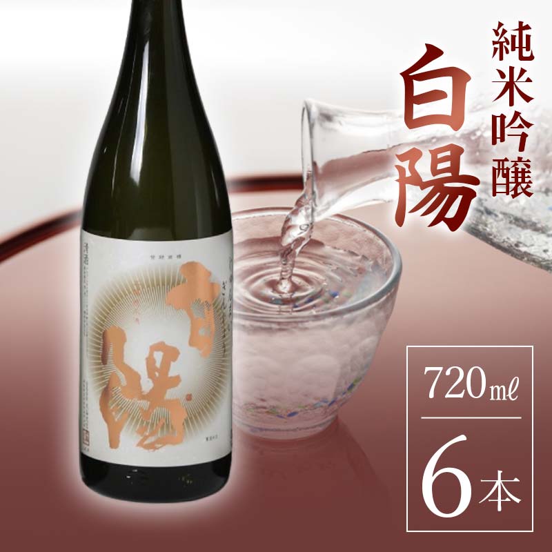 【ふるさと納税】 白陽 純米吟醸 720ml 6本入り F23R-840