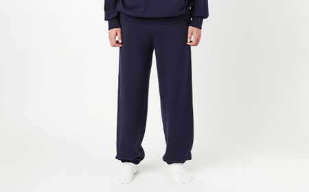≪先行予約≫【THISISASWEATER.】A3: A SWEATER IS FOR EVERYDAY. Pants NAVY ネイビー カシミヤ パンツ ズボン 服 洋服 ユニセックス メンズ レ
