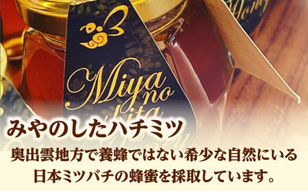 希少な天然日本ミツバチの「はちみつ」 400ml×1個 島根県雲南市/みやのしたハチミツ｜蜂蜜 国産 はちみつ ハチミツ [AICL002]