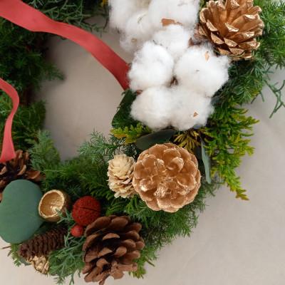 ふるさと納税 岡山市 フレッシュグリーンクリスマスリース |  | 02