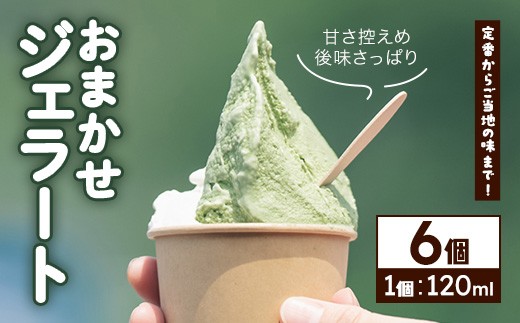 ＜選べる個数＞ジェラート(6個／1個120ml) 【tr12-01-B】【貞光ゆうゆう館】