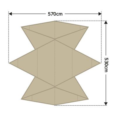 ふるさと納税 鎌倉市 【鎌倉天幕】TARP 530DL D パネル&メッシュ脱着 タープ DACポール KTM530D |  | 02