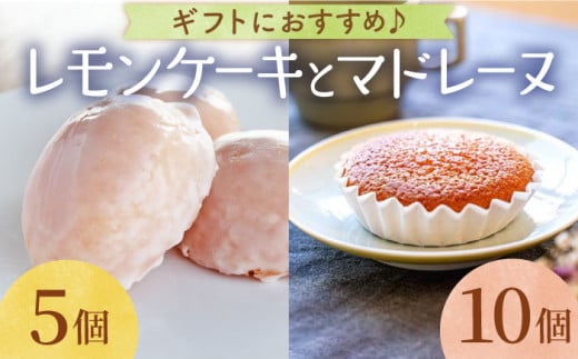 【大切な方への贈り物に★】レモンケーキ×5個 昔マドレーヌいちむら×10個【patisserie CARINTEI】  佐賀県 白石 [ICH003]