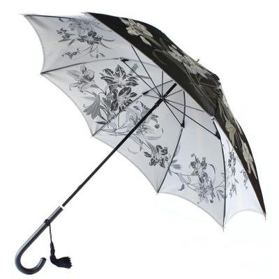 ふるさと納税 富士河口湖町 槙田商店【晴雨兼用】長傘 ”絵おり” 百合:黒 |  | 02