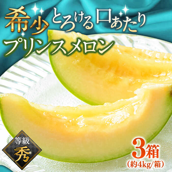 【ふるさと納税】【2026年4月下旬〜発送】【根強い人気！】 プリンスメロン 3箱 セット / メロン 南島原市 / 南島原果物屋 [SCV007]