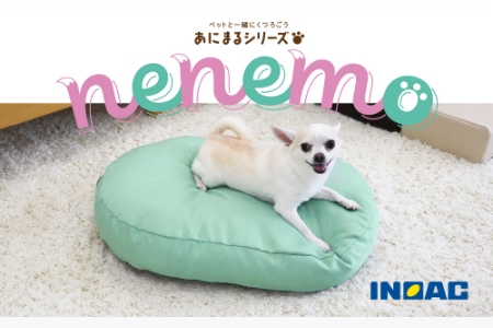 【14日営業日以内発送】九州イノアック あにまるシリーズ nenemo (グリーン) ベッドクッション クッション ベッド ペット ペット用 広々サイズ ウレタン ペットグッズ ふんわり 九州 福岡県