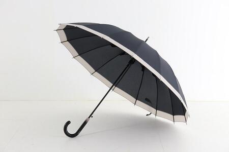 【ふるさと納税】傘　紀州漆器アンブレラ【グラデーションブラック】16本骨和傘　メンズ ｜ 男性　紳士　風に強い丈夫なグラスファイバー骨　カバー付き　父の日・敬老の日・誕生日・記念品など贈り物にも適した