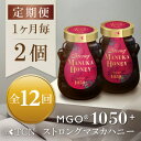 【ふるさと納税】【毎月定期便】ストロングマヌカハニー【MGO1050+】500g×2個　全12回【4050122】