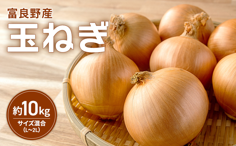富良野産 玉ねぎ 約10kg入り サイズ混合（L～2L）たまねぎ ご